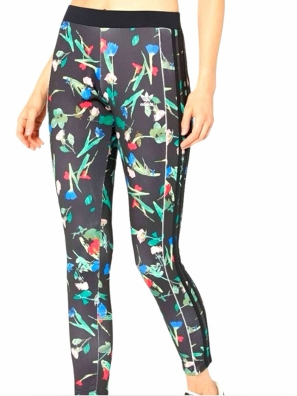 ADIDAS floral Allover Print leggings XS
